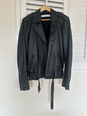 IRO Niele Black Men’s Leather Jacket